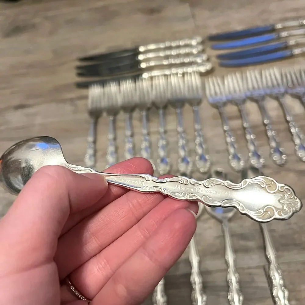 Modern Baroque by Community Oneida Silverplate Flatware Service ~8 41 Pieces